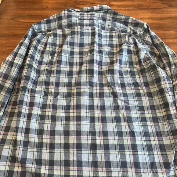 Duluth Trading Flannel Shirt Blue/Green/Red Mens Sz 2XL TALL Cabincore Fallcore - Picture 8 of 9